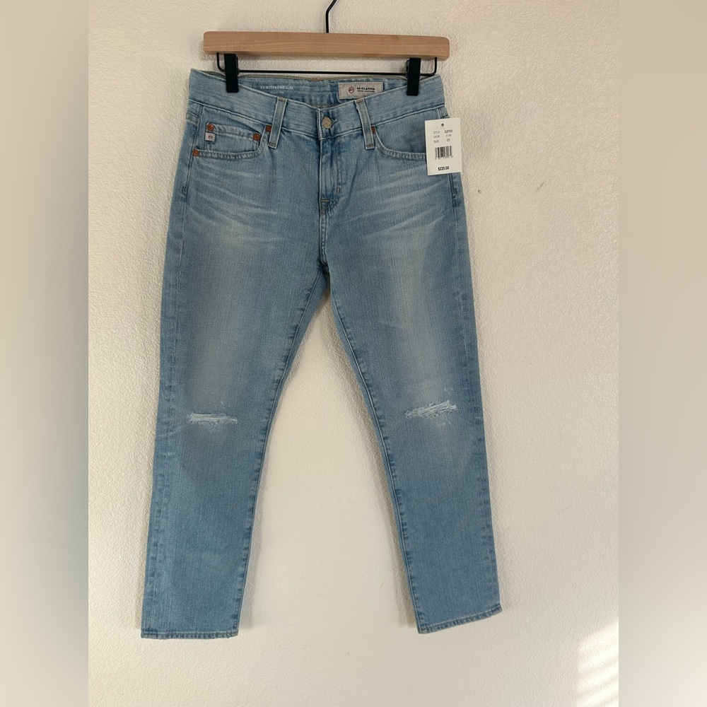 NWT Ag Adriano Goldschmied Light Blue Women's Slim Jeans